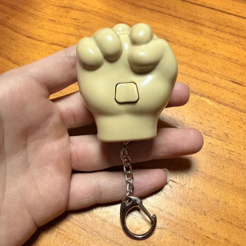 3-Piece Retractable Middle Finger Prank Keychain & Phone Holder Set