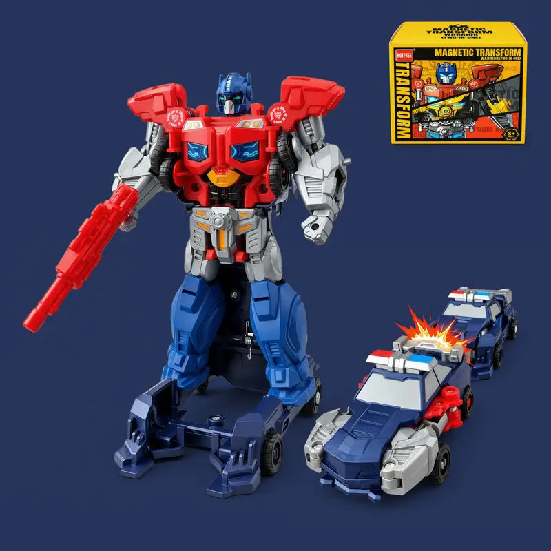 Hotfree 2-in-1 Collision-Transforming Magnetic Car Robot Toy