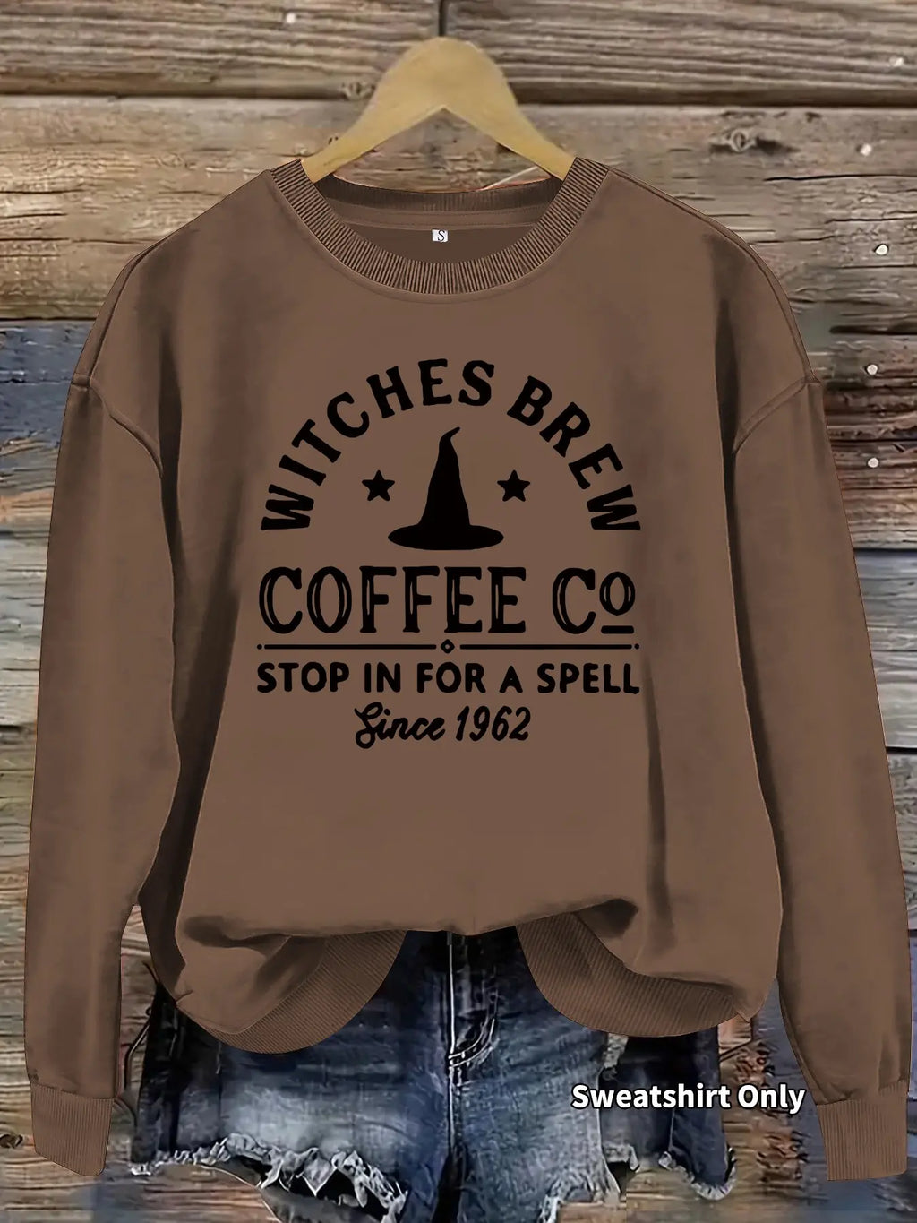 Halloween Print Lightweight Sweatshirt, Fall & Winter Women's Casual Long Sleeve Round Neck Pullover, Loose-Fitting Knit Top