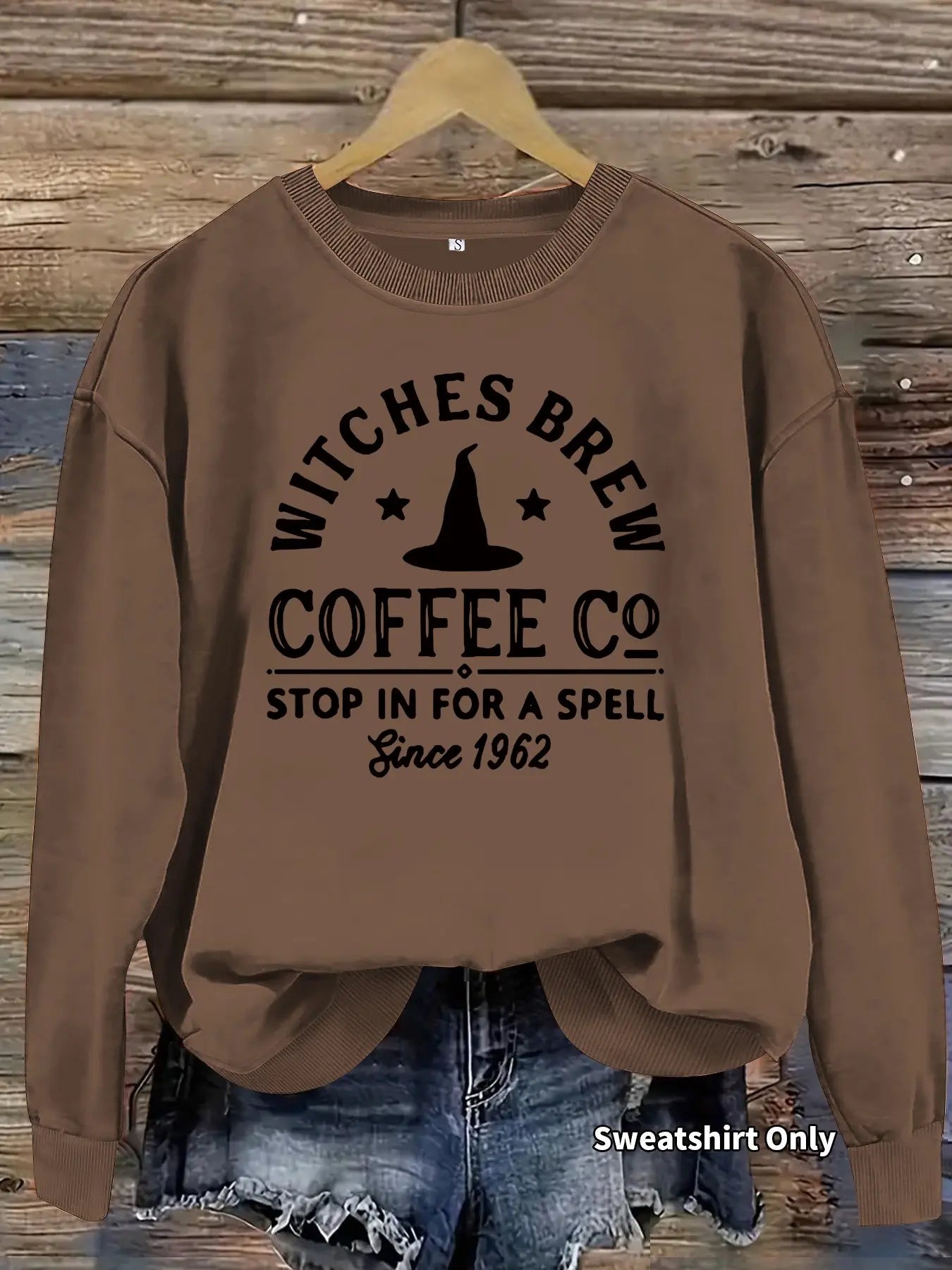 Halloween Print Lightweight Sweatshirt, Fall & Winter Women's Casual Long Sleeve Round Neck Pullover, Loose-Fitting Knit Top