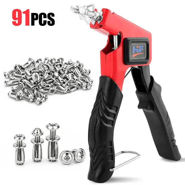 91-Piece Petal Jack Nut Kit with Setting Pliers – M4, M5 & M6
