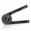 7-Inch Aluminum Miter Saw Protractor, 360° Angle Finder with Laser-Etched Scale for Carpentry, Crown Molding, Baseboard & Woodworking Projects