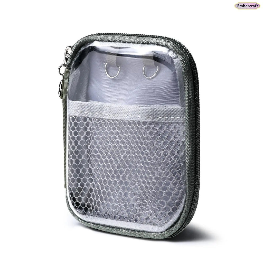 Portable Mini Makeup Bag with Dividers & Zipper, Cosmetic Organizer for Lipstick, Beauty Essentials, Travel & Daily Use