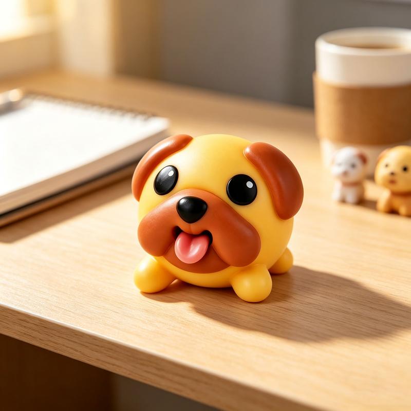 Funny Squeeze-to-Pop Tongue Pug Fidget Toy