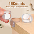 16 Counts Furniture Corner Protector, Round Edge Cushion with All-Round Protection