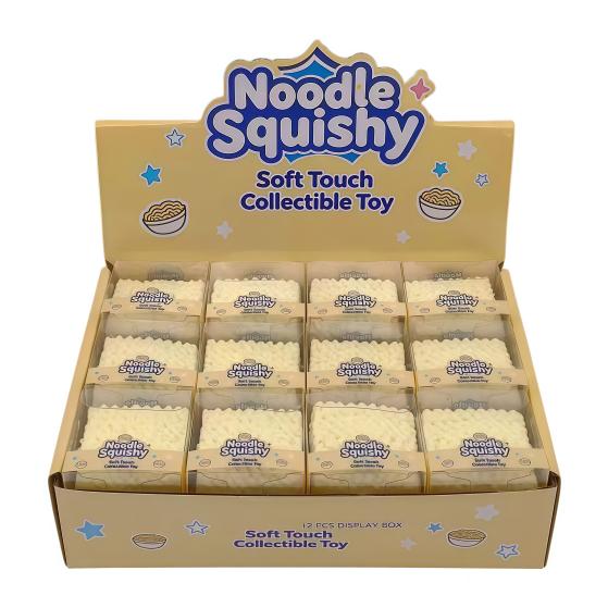Noodle Squishy Soft Touch Collectible Toy with Crunchy Sound for Stress Relief and Fun Playtime
