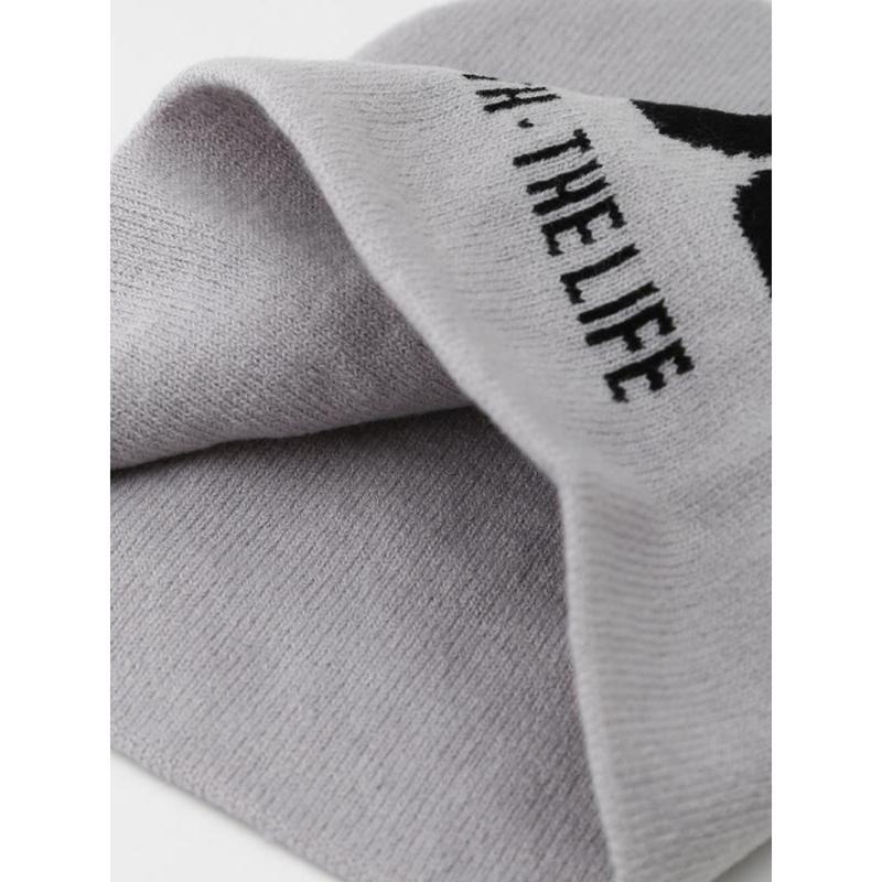 Unisex Y2K Letter Jacquard Cross & Heart Knit Beanie