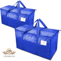 24 Gallon Extra Large Foldable Storage Bag with Handles, Zipper & Tag Pocket for Moving, Camping, Travel & Organization