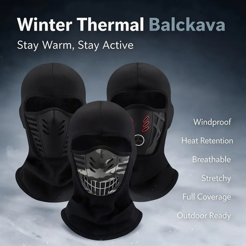 Unisex Windproof Fleece Full-Face Balaclava Ski Mask