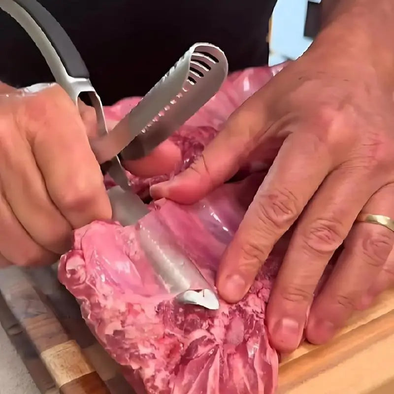 Stainless Steel BBQ Rib Membrane Remover