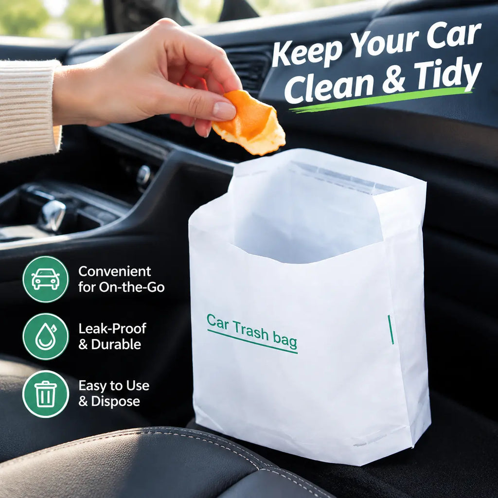 Self-Adhesive Disposable Car Trash Bags – 20/40 Pack
