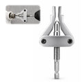 Universal Broken Pipe Extractor with Adjustable Jaws, Hex Shank Removal Tool for 1/2", 3/4" & 1" Pipes, Screws & Faucets
