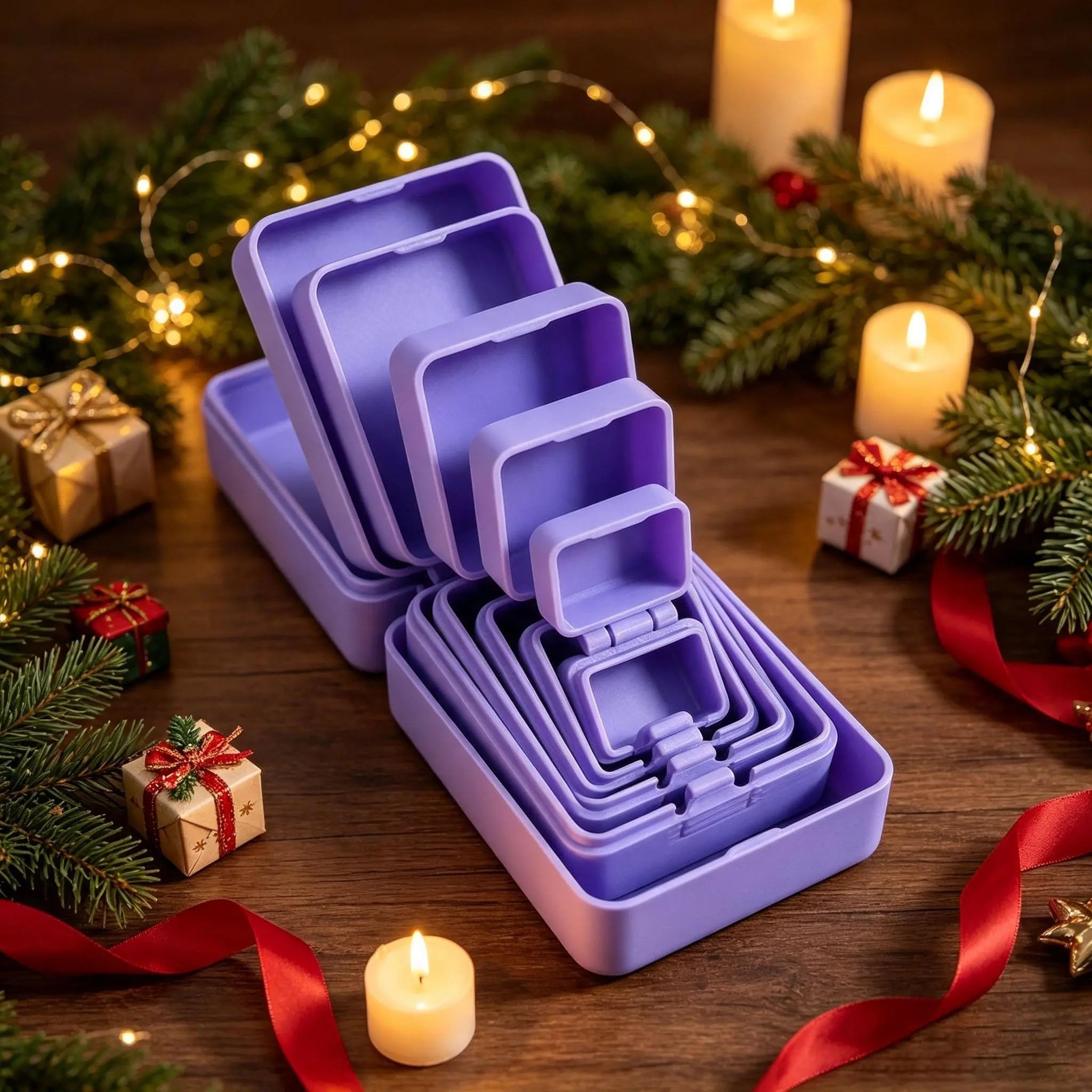 Multi-Layer Nesting Surprise Gift Box, 3D Printed Prank Container for Birthdays, Halloween & Funny Gifts
