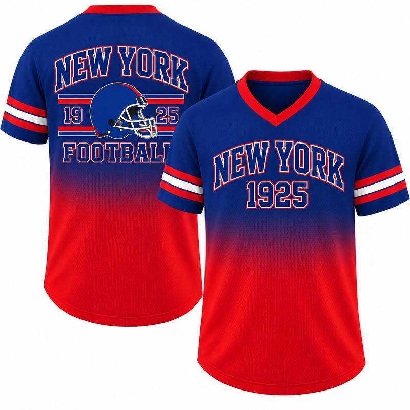 Unisex Game Day Gradient V-Neck Mesh Jersey