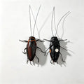 2-Piece Realistic Clay Cockroach Fridge Magnet Prank Set