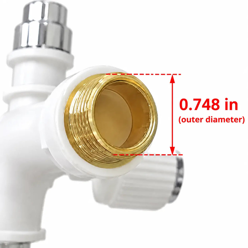 3/4-Inch Dual-Outlet Faucet with Independent Washer & Dishwasher Valves