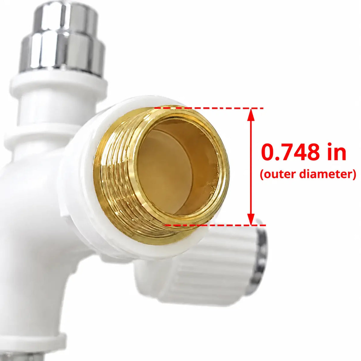 3/4-Inch Dual-Outlet Faucet with Independent Washer & Dishwasher Valves
