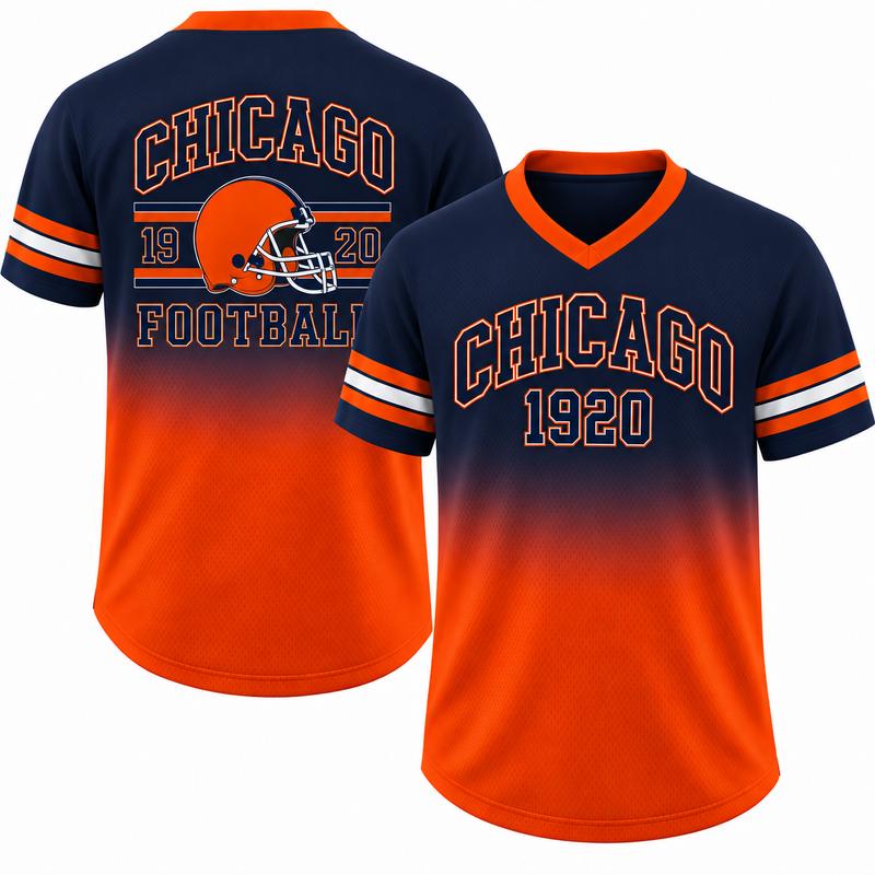 Unisex Game Day Gradient V-Neck Mesh Jersey