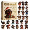 Christmas 24‑Day Countdown Surprise Box, Hanging Puppy Ornaments for Holiday Decor,sohochic