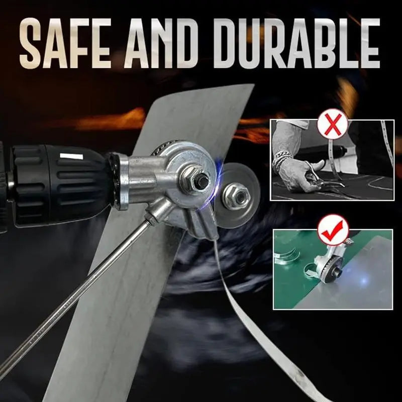Electric Drill Sheet Metal Cutter Attachment