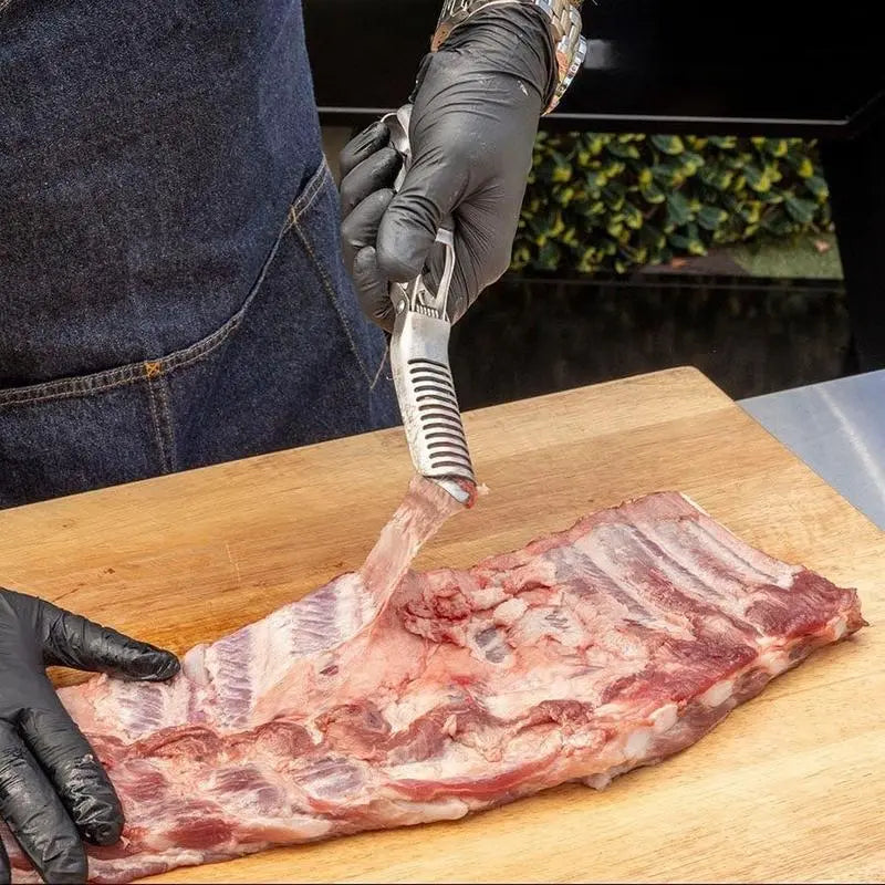 Stainless Steel BBQ Rib Membrane Remover