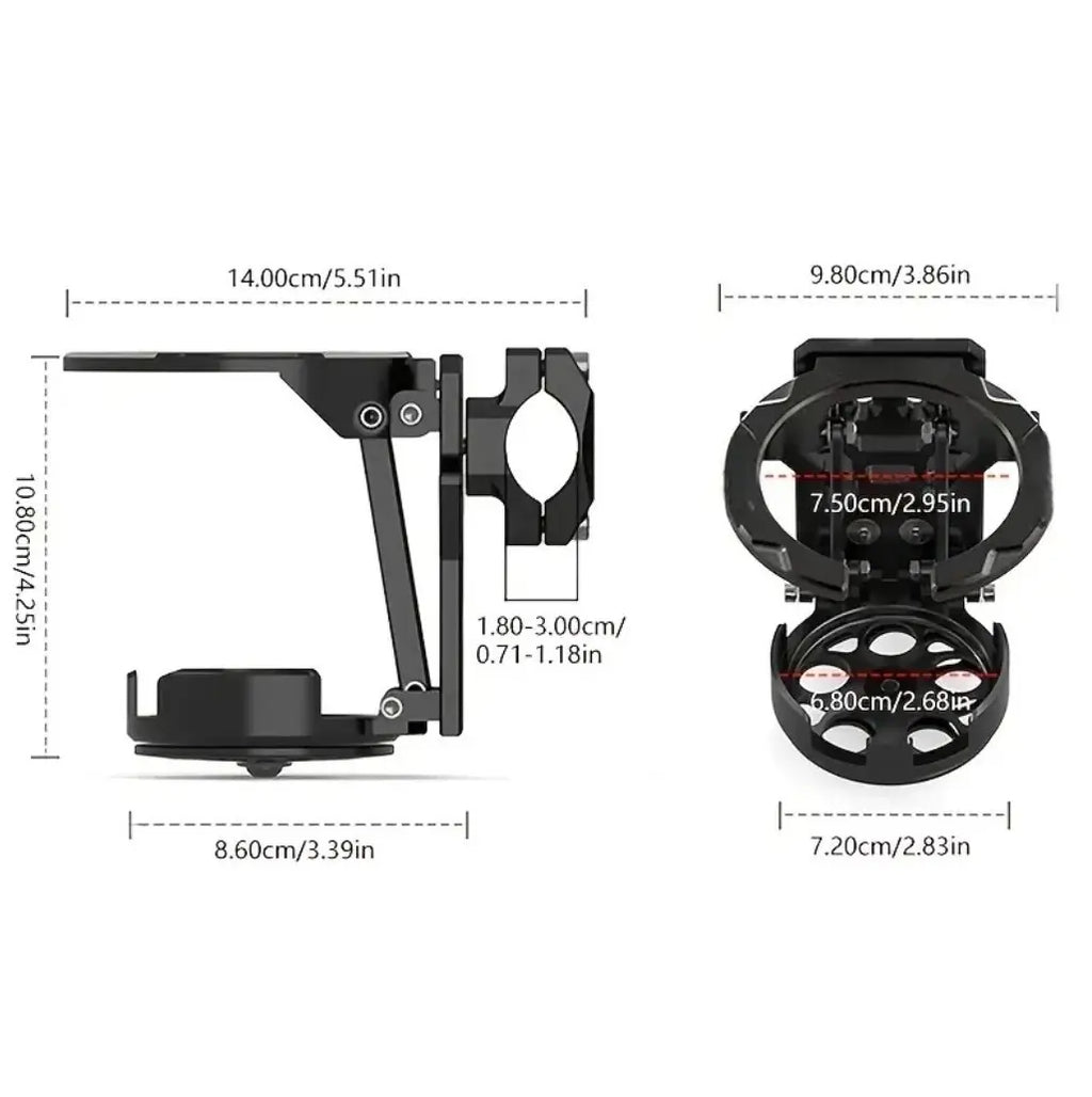 360° Rotating Foldable Handlebar Bottle Holder