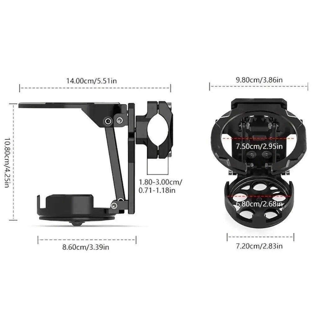 360° Rotating Foldable Handlebar Bottle Holder