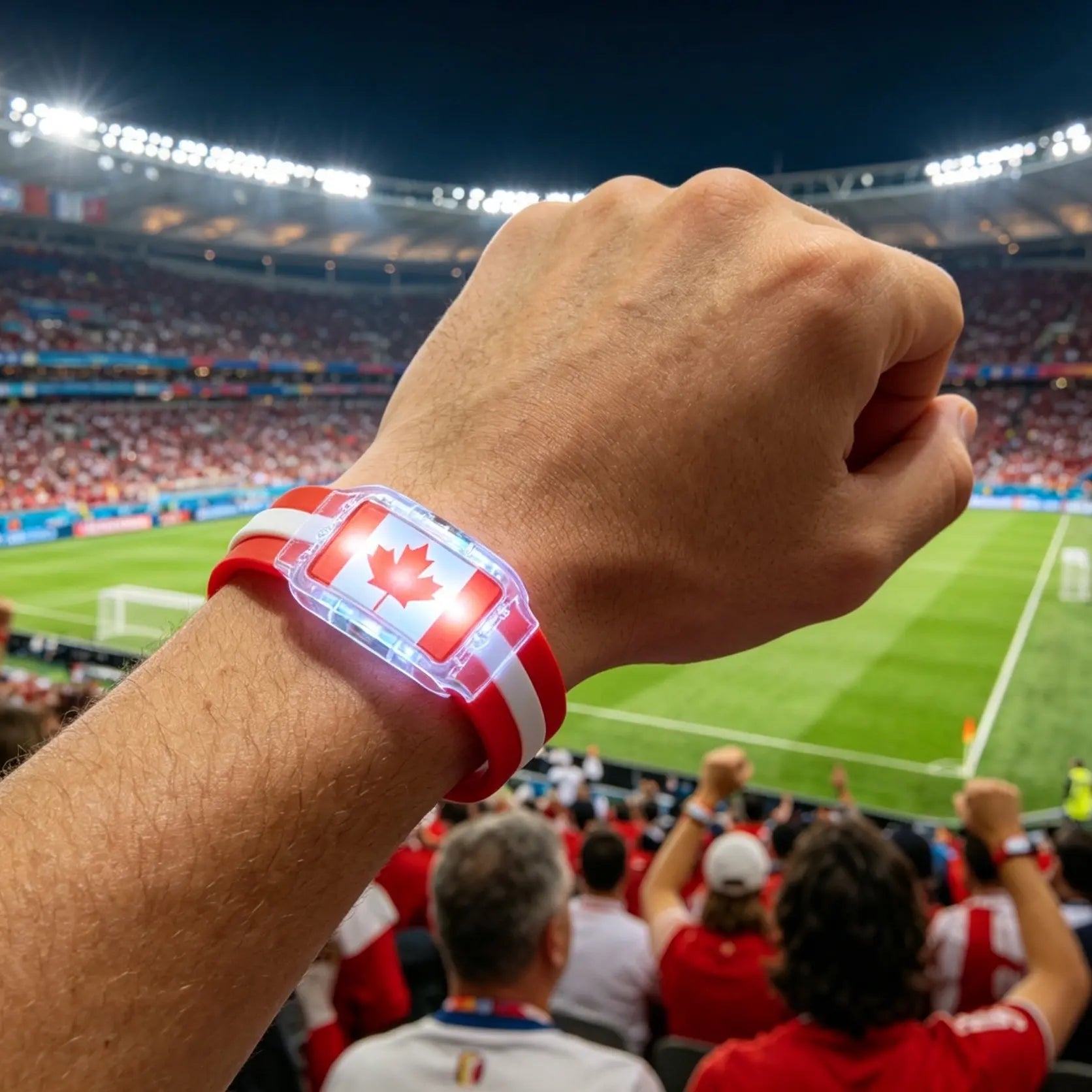 USA Flag LED Light-Up Bracelets