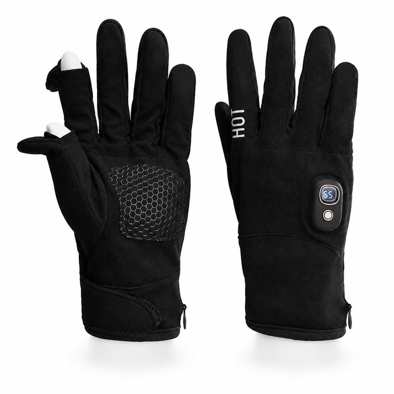TYglobal Rechargeable Touchscreen Heated Gloves – 3 Heat Levels, 3000mAh
