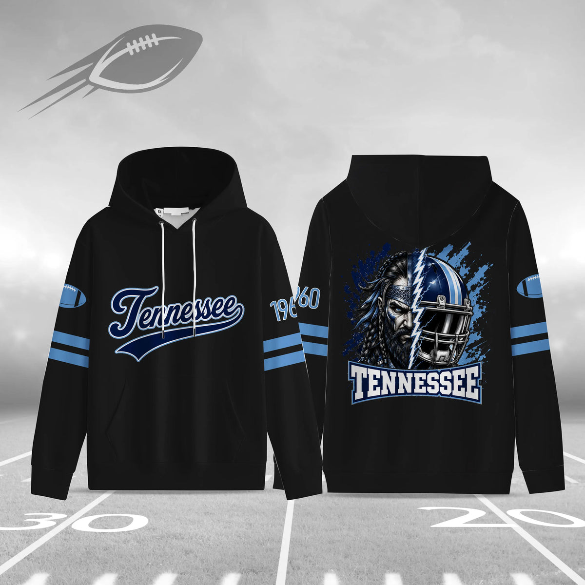 Unisex Football City Graphic Pullover Hoodie