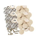 50-Pack Fabric-Covered Car Headliner Repair Buttons