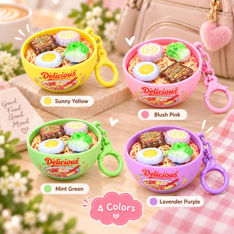 Cute Ramen Bowl Spinning Fidget Toy Keychain