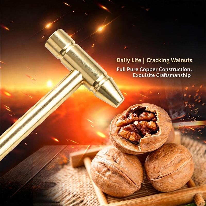 6-in-1 Mini Hammer & Screwdriver Multitool – Gold