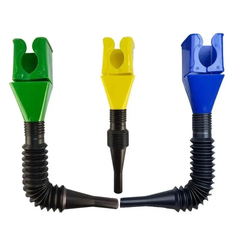 Flexible No-Spill Automotive Funnel Set
