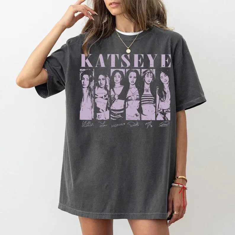 Katseye Music Shirt, Katseye Kpop Shirt, Katseye Beautiful Chaos Shirt, Kpop Music Fan Gifts, Katseye Girls Shirt, Kpop Birthday Shirt
