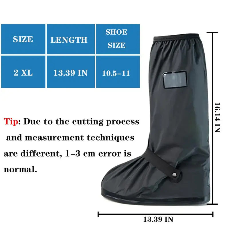 2XL Reusable Waterproof Non-Slip Boot Covers – 13.39 in