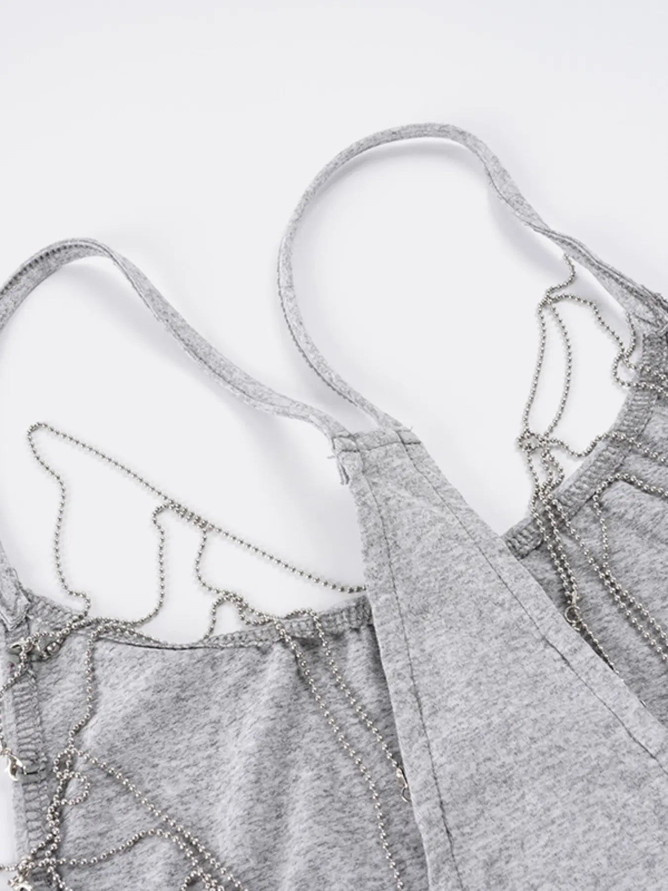 Women's Backless Chain Halter Crop Top, Side Cutout Slim-Fit Sleeveless Cami for Parties, Dates & Night Out
