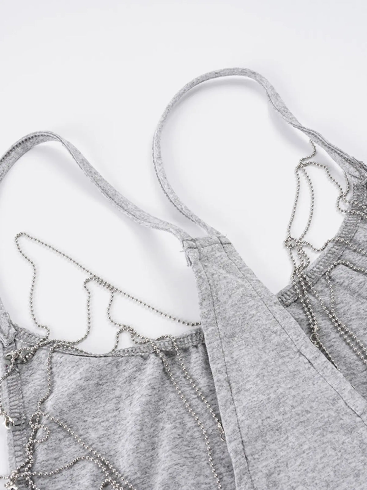 Women's Backless Chain Halter Crop Top, Side Cutout Slim-Fit Sleeveless Cami for Parties, Dates & Night Out