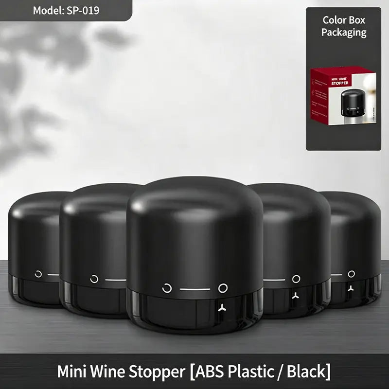 Reusable Vacuum Wine Stopper with Built-In Pump, Leak-Resistant Bottle Sealer for Wine & Champagne
