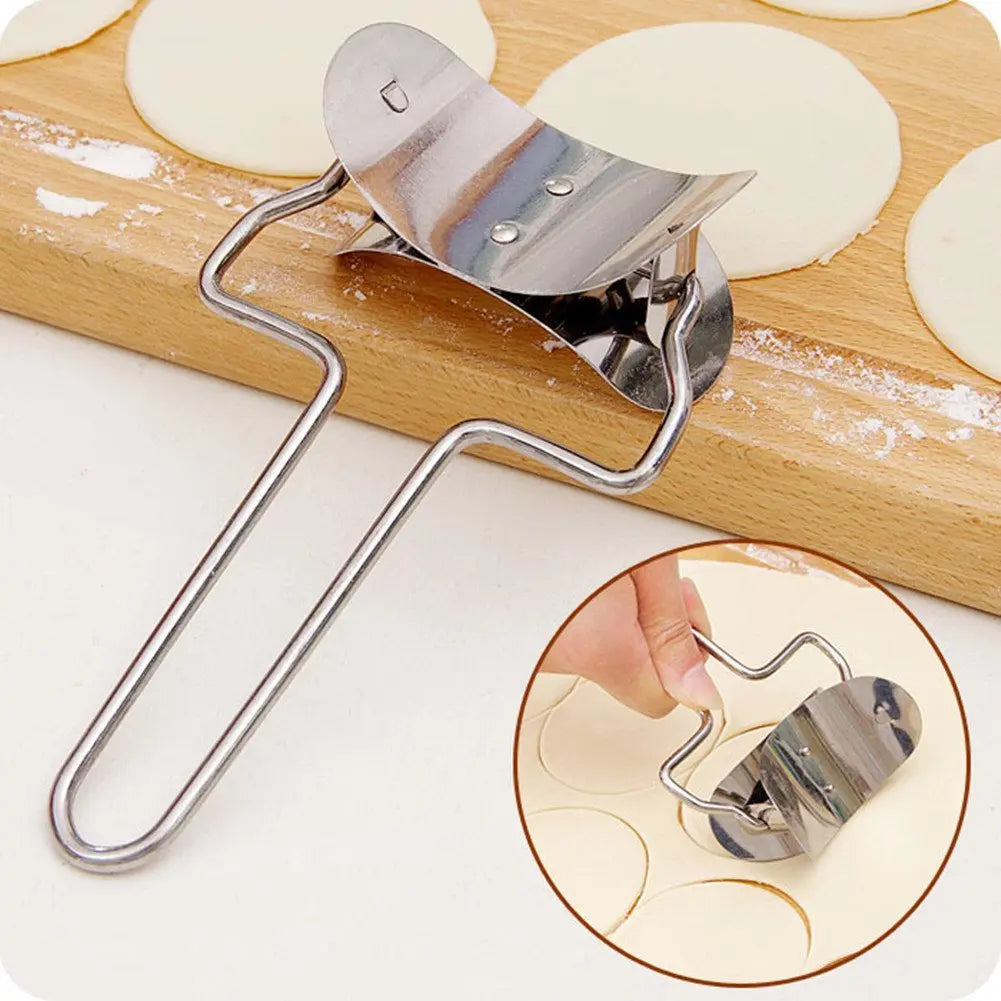 Stainless Steel Dumpling Maker Set with Dough Press & Mold for Dumplings, Ravioli, Empanadas & Pies      1/2