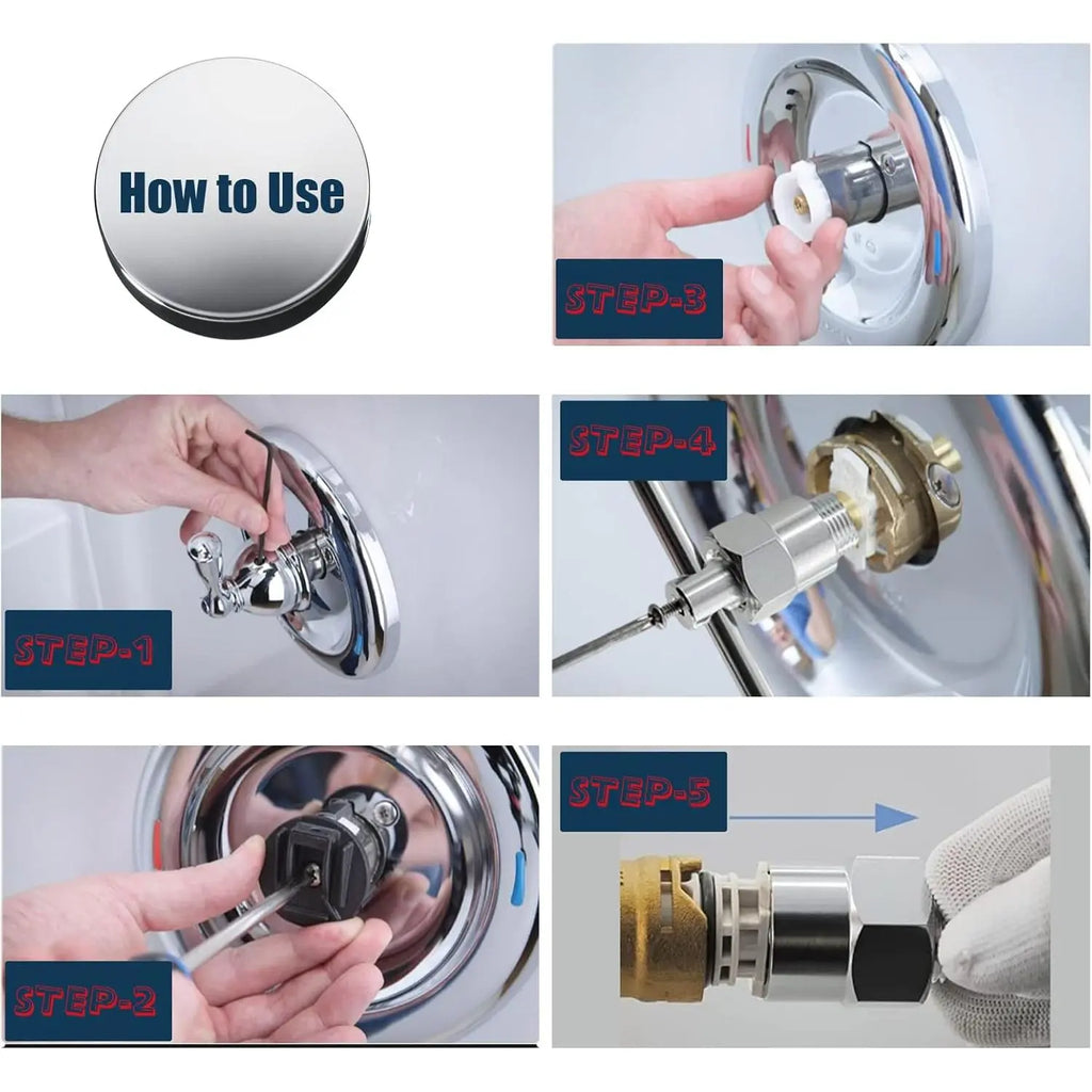 Cartridge Puller Removal Tool Compatible with Moen 1200, 1222 & 1225 Single-Handle Cartridges, Faucet Repair Tool Only