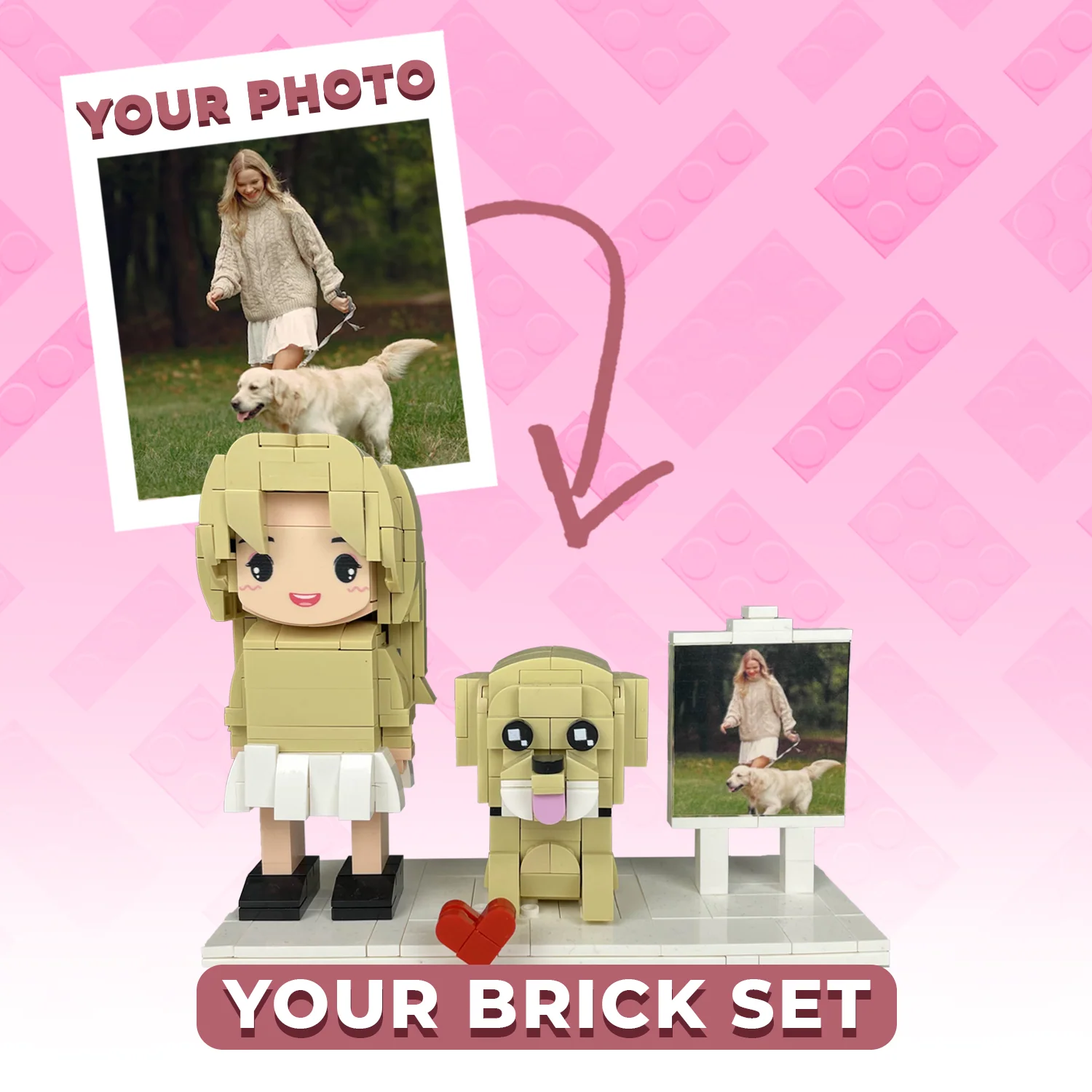Custom Brick Figures Small Particle Block Toy Brick Me Gifts