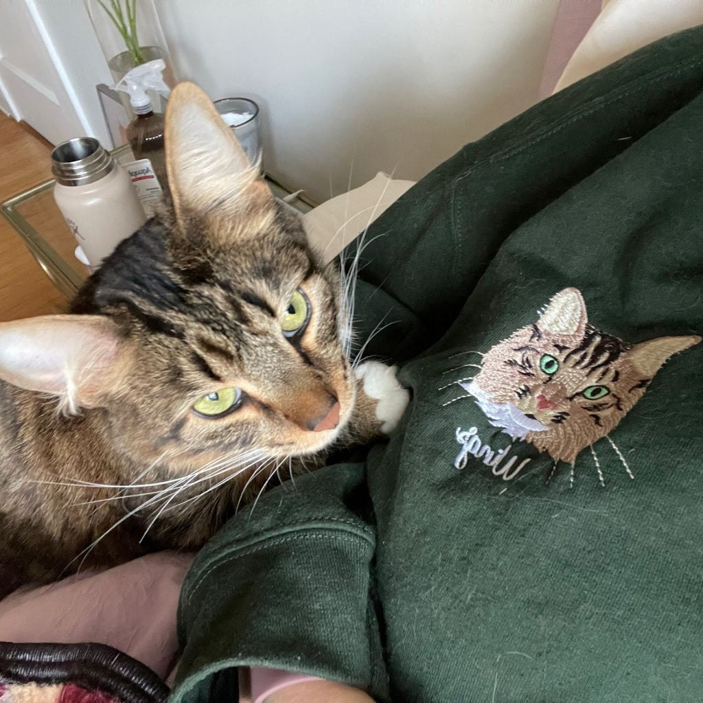 Personalized In My Cat Mom Era Shirt, Sweatshirt or Hoodie, Embroidered Gift for Proud Cat Mom