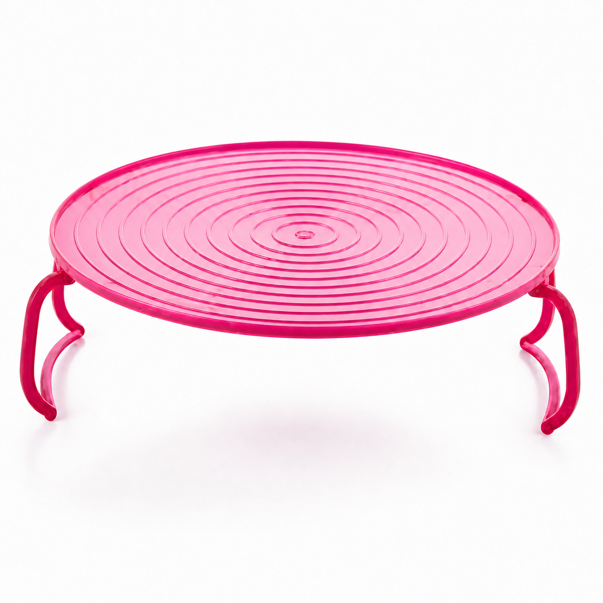 Foldable Microwave Plate Stacker with Cool-Touch Handles, Space-Saving Heating Rack for Plates & Bowls